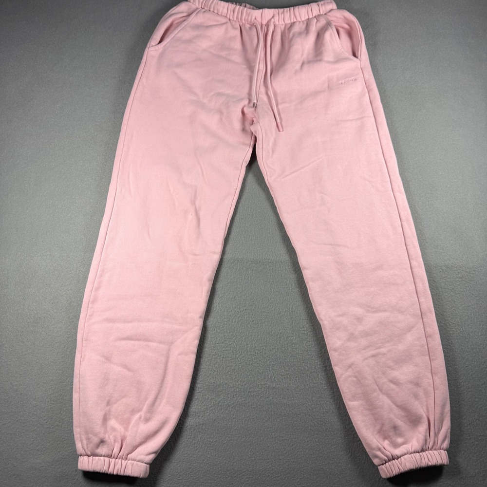 Garage Womens XS Pink Fleece Jogger Sweatpants Drawstring Pockets